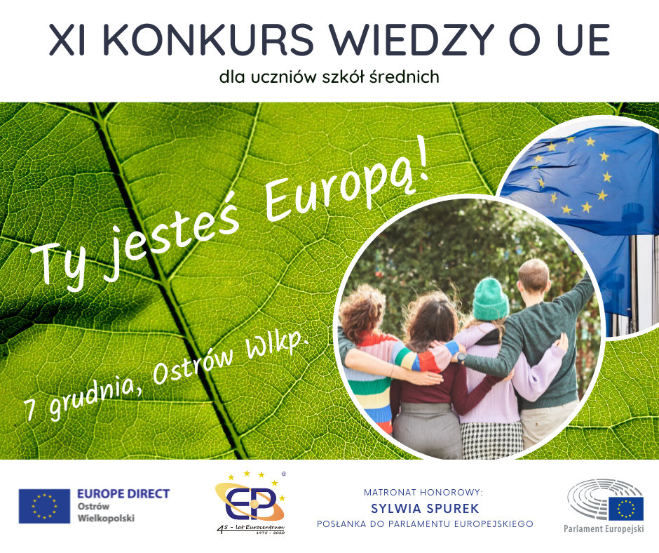 XI Konkurs Wiedzy o Unii Europejskiej "Ty jesteś Europą!"